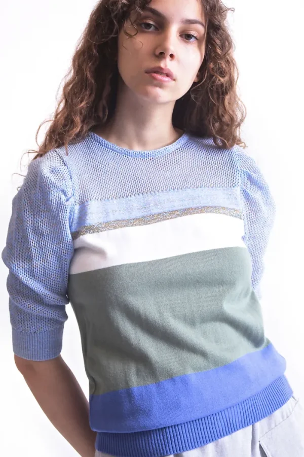 Erotokritos Knitwear | Tops & Shirts*Xya Knitted Top Blue