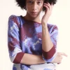 Erotokritos Tops & Shirts*Yadhana - Jacquard Sweater with Round Back Opening